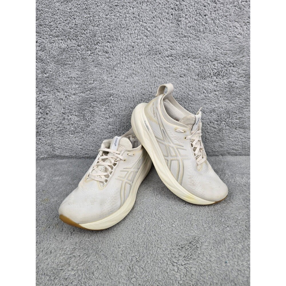 Asics Gel-Nimbus 25 Women's Size 6 Running Shoes Ivory